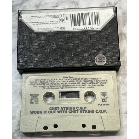 Chet Atkins Work It Out Cassette Tape Classic Country Columbia Records - Picture 2 of 6